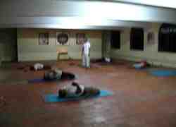 Yoga Class at Integral Yoga Institute, India Yoga Class at Integral Yoga Institute, India