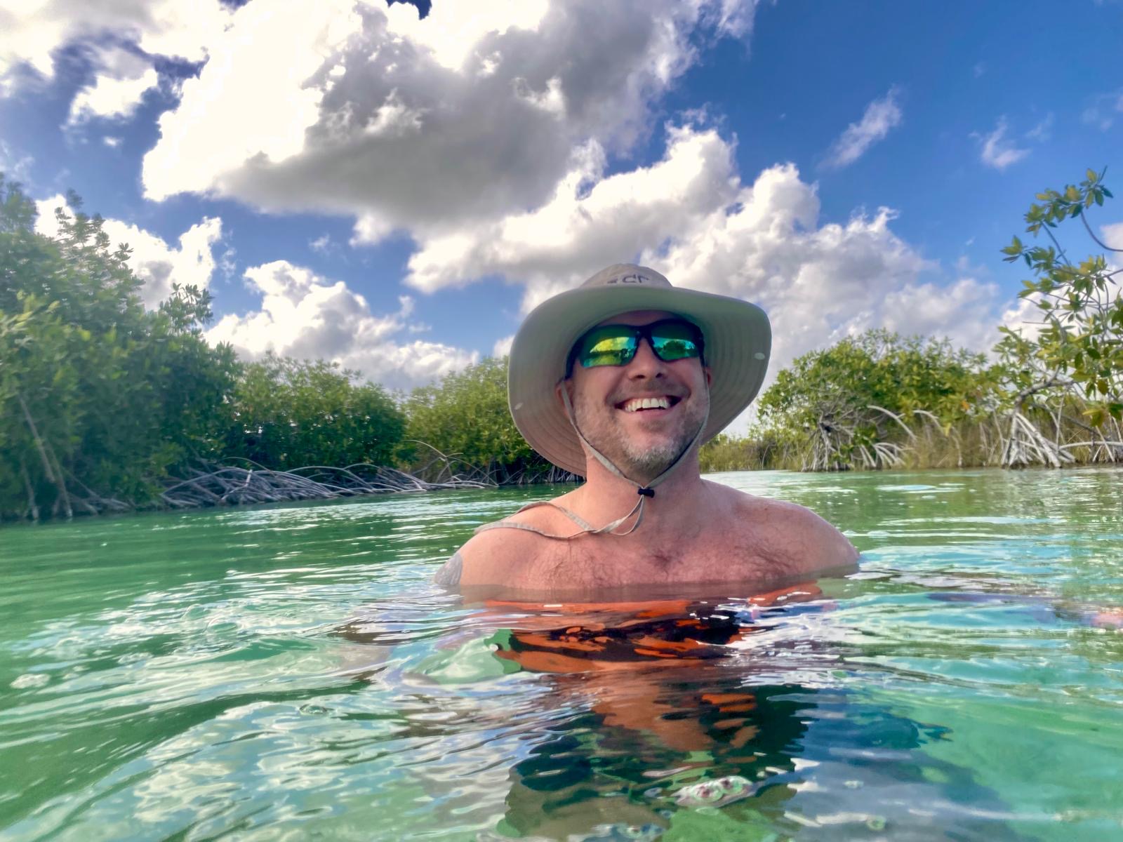 floating in sian kaan