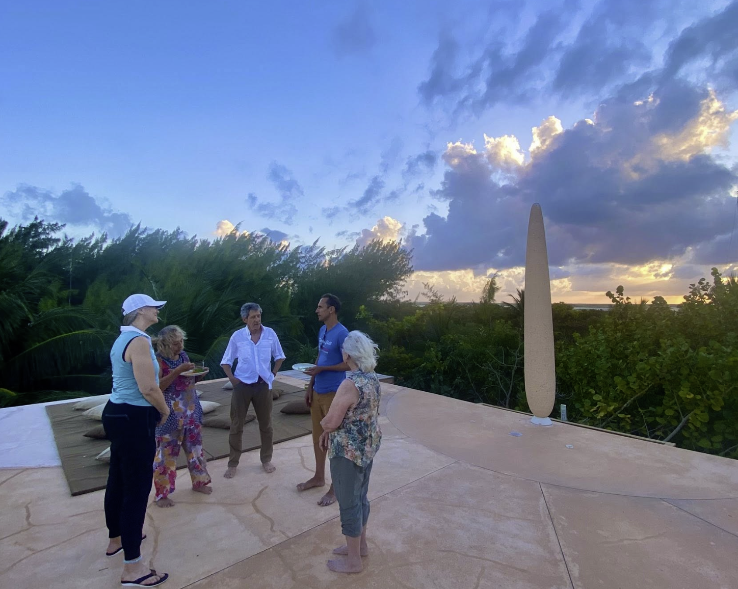 On the roof in Tulum