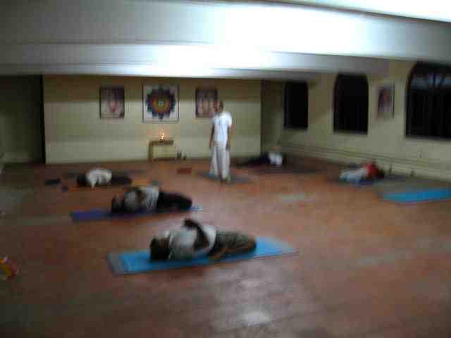 Yoga Class at Integral Yoga Institute, India